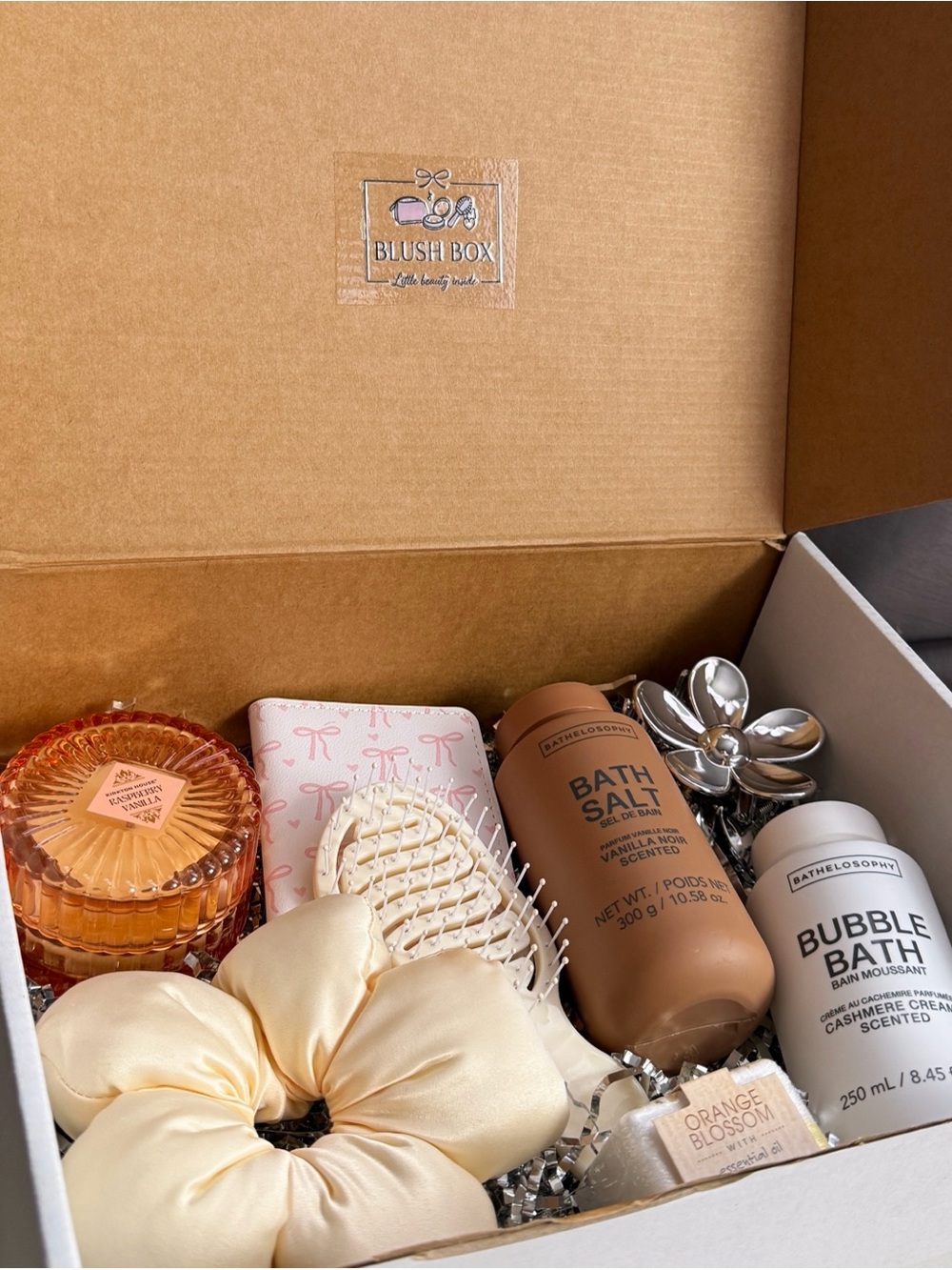 Blush Cream & Peach Bath Soak Gift Set